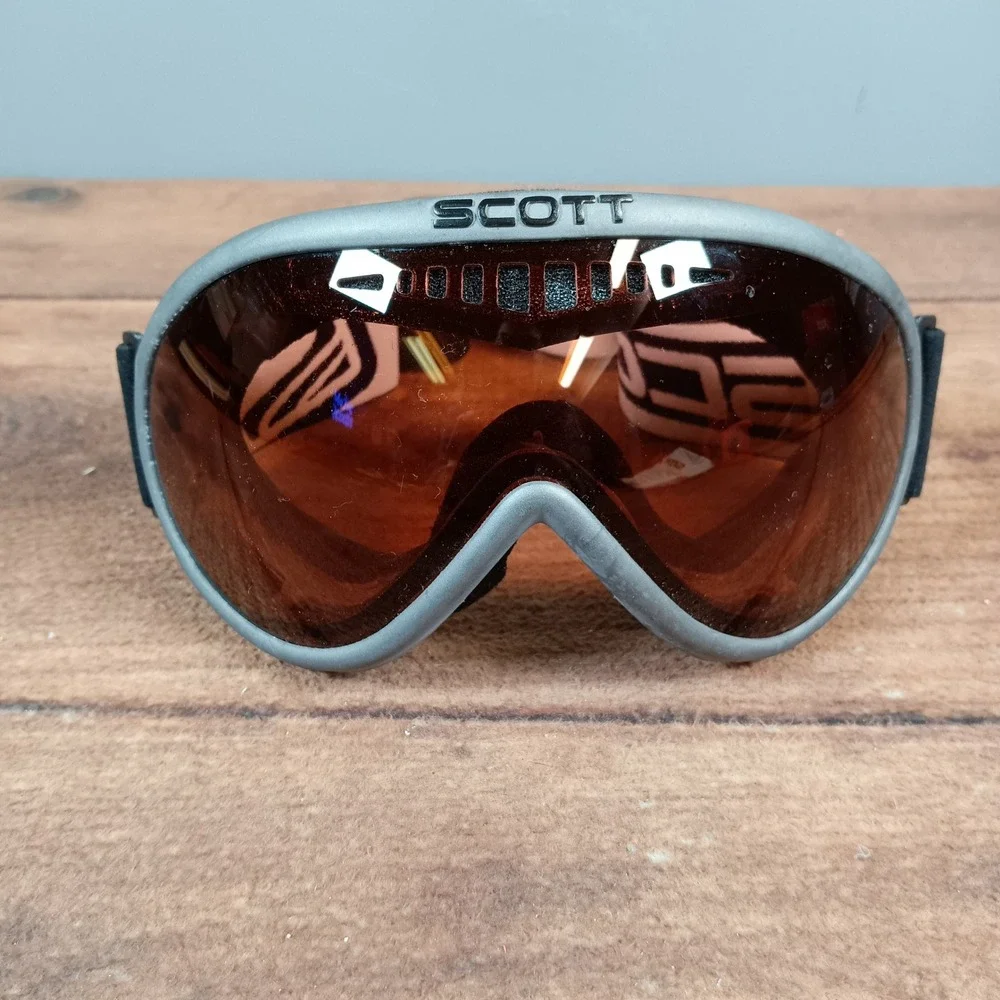 Scott Snow Goggles Unisex One Size Grey Amber Lens Excellent Ski Snowboard